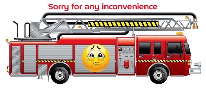 Sorry for any inconvenience